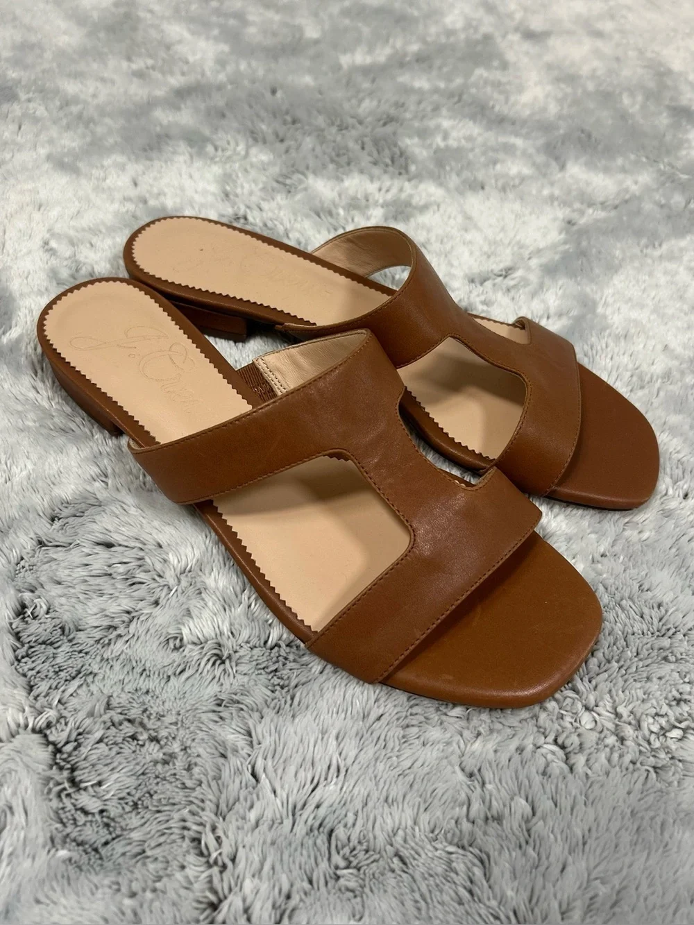 J. Crew | Hazel Cutout Sandals in Leather